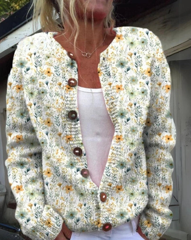 NALIA | Floral Print Cardigan