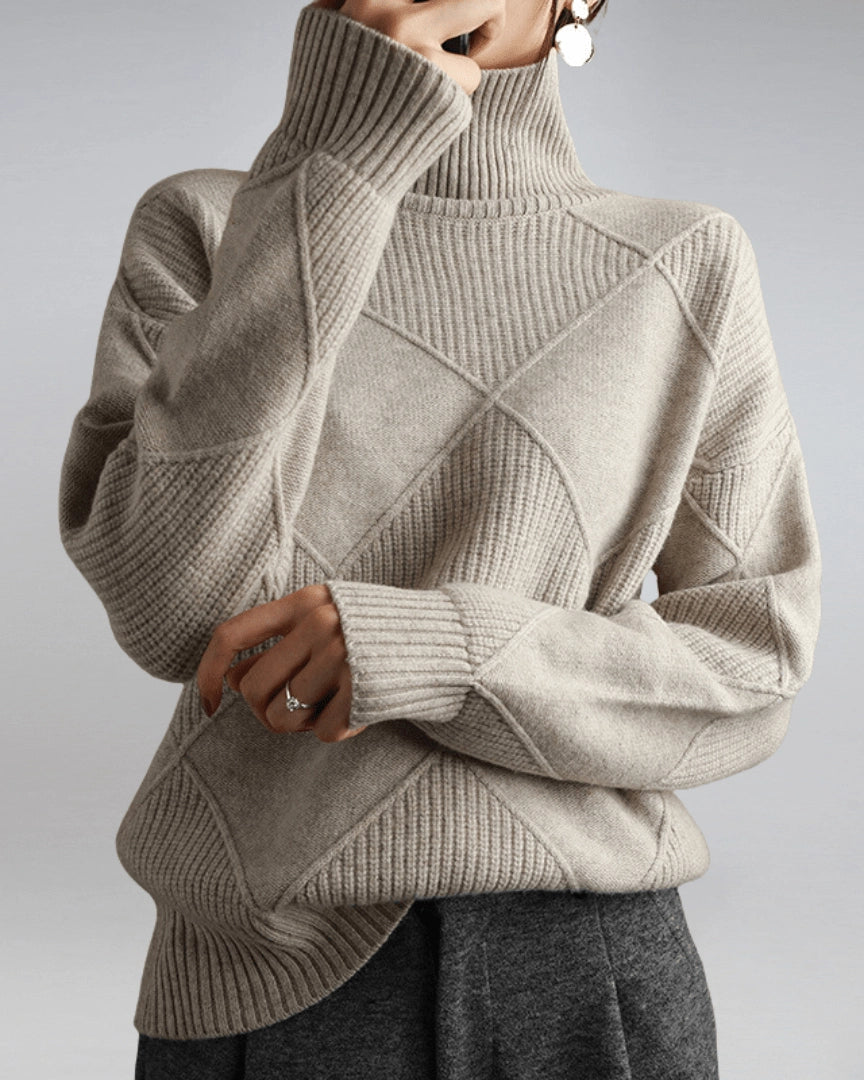 AMILIA | Cashmere Turtleneck Sweater