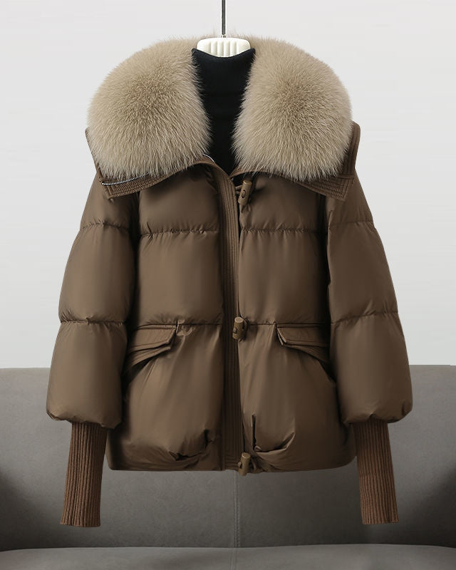 EVELINA | Puffer Jacket with Fur